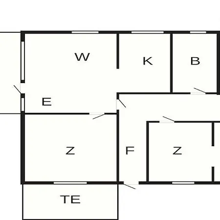 Feriehus 5 Person In Allinge-by Traum *